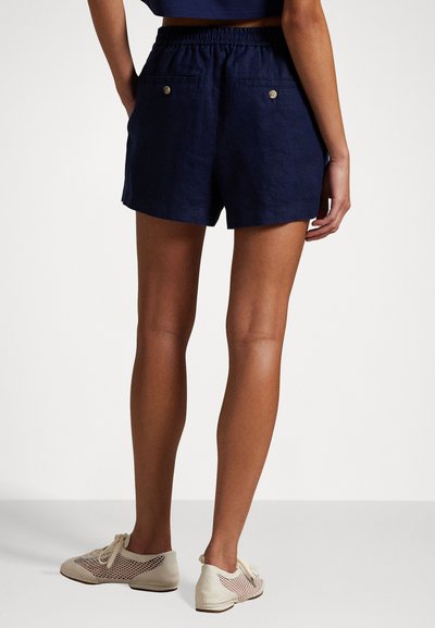 Polo Ralph Lauren PLEATED LINEN DRAWSTRING SHORT - Shortsit - newport navy