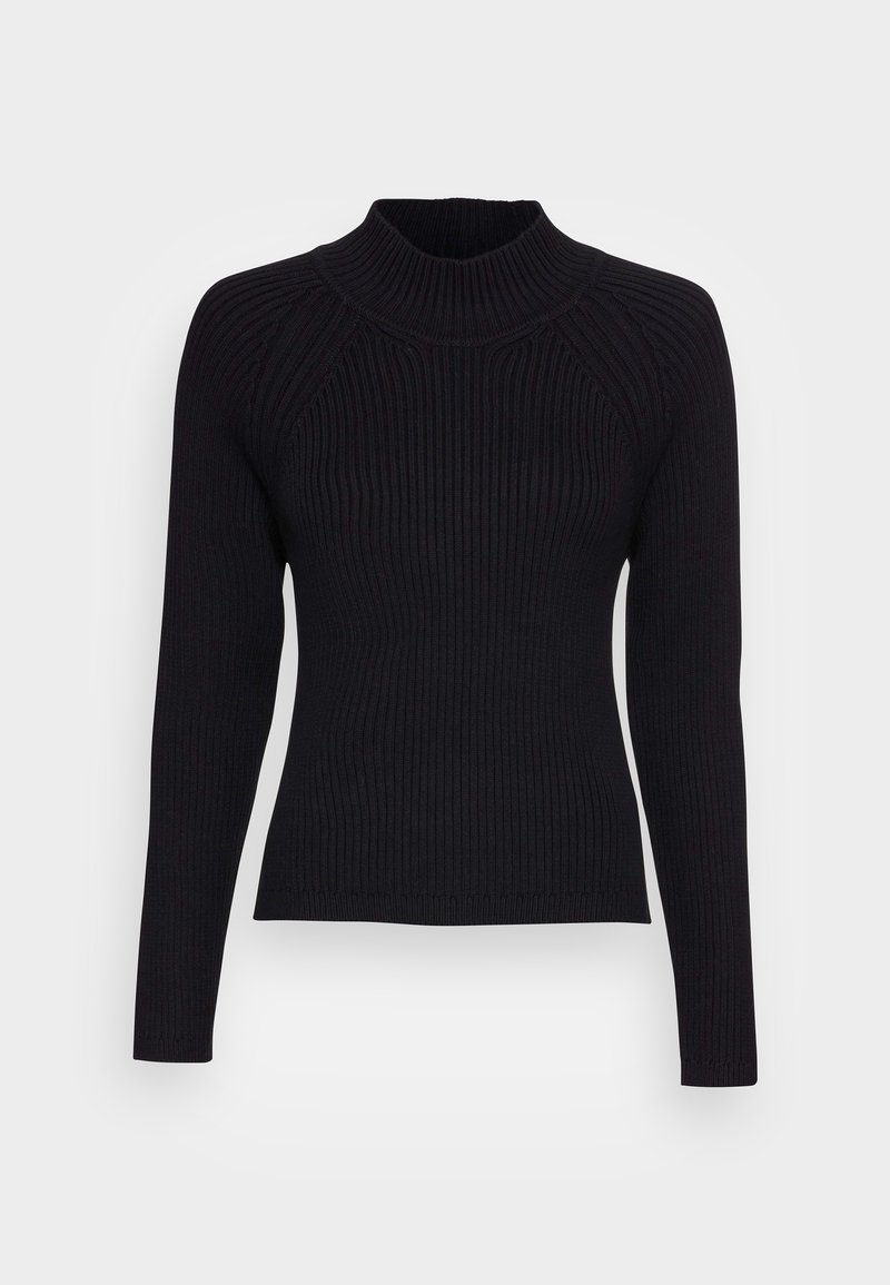 Damen Strickjacken | edc by Esprit MOCKNECK Strickpullover black/schwarz - XO69593 Damen Strickjacken | edc by Esprit MOCKNECK Strickpullover black/schwarz - XO69593