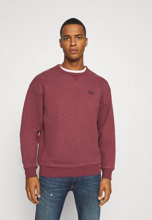 PREMIUM HEAVYWEIGHT CREW - Felpa - biking red heather