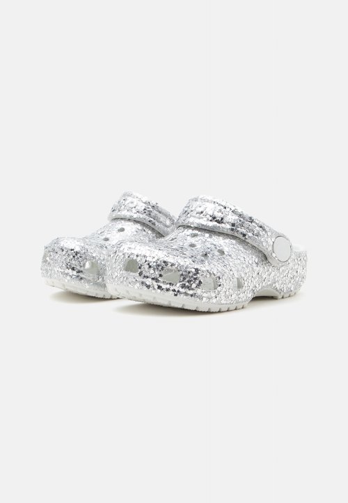 Crocs CLASSIC DAZZLE GLITTER - Slippers - silver-coloured — foto 2