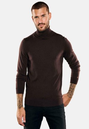 ROLLKRAGEN - Strickpullover - bordeaux
