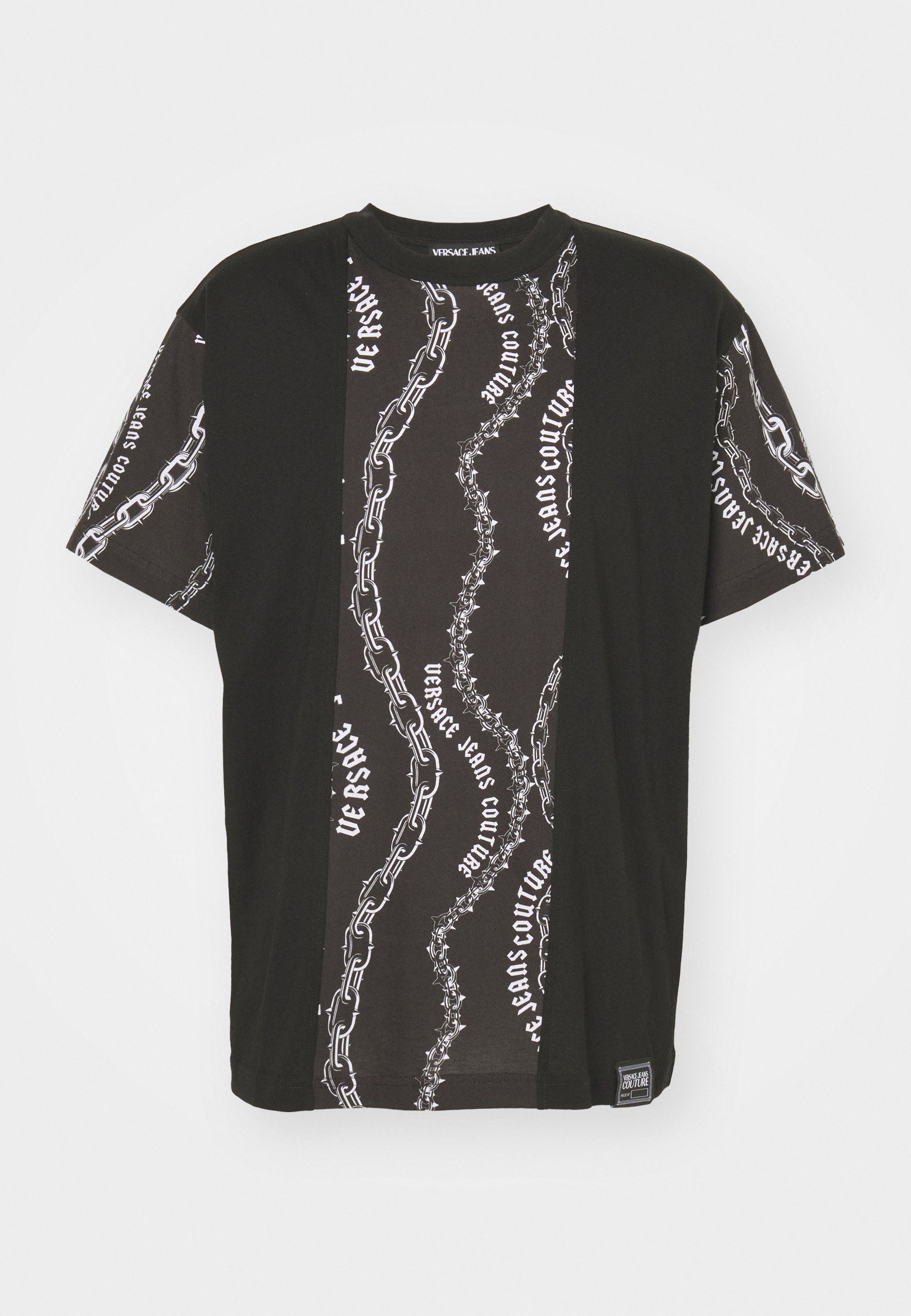 Versace Jeans Couture CHAIN - Print T-shirt - black