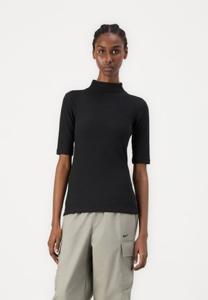 The North Face MOCK NECK SLIM TEE - T-shirt basique - black