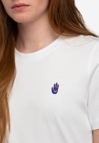 PIECES dam t-shirt PCMIKELA - Bleached Aqua