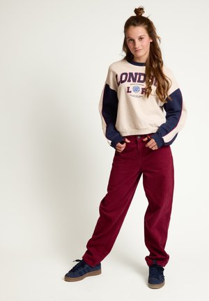 Looxs Revolution, SWEATER COLORBLOCK LONDON - Sweater - ecru