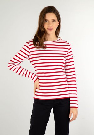 CROZON MARINIÈRE - Langærmet T-shirt - blanc/braise