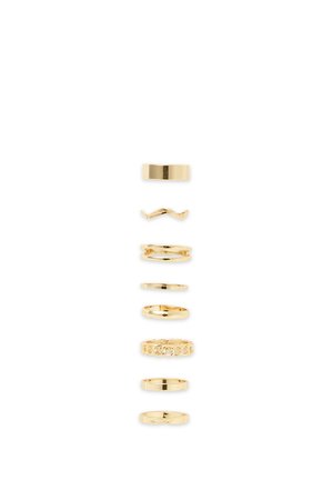 Terranova, PACK 8 ANELLI FEDINE VARIE FORME - Anello - gold-coloured