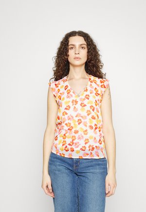 Vero Moda Tall VMRUNA CAP SLEEVE - Blouse - pristine/runa