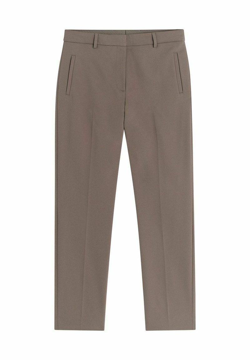 STOCKH LM DESI SLIM FIT - Trousers - dk taupe/taupe - Zalando