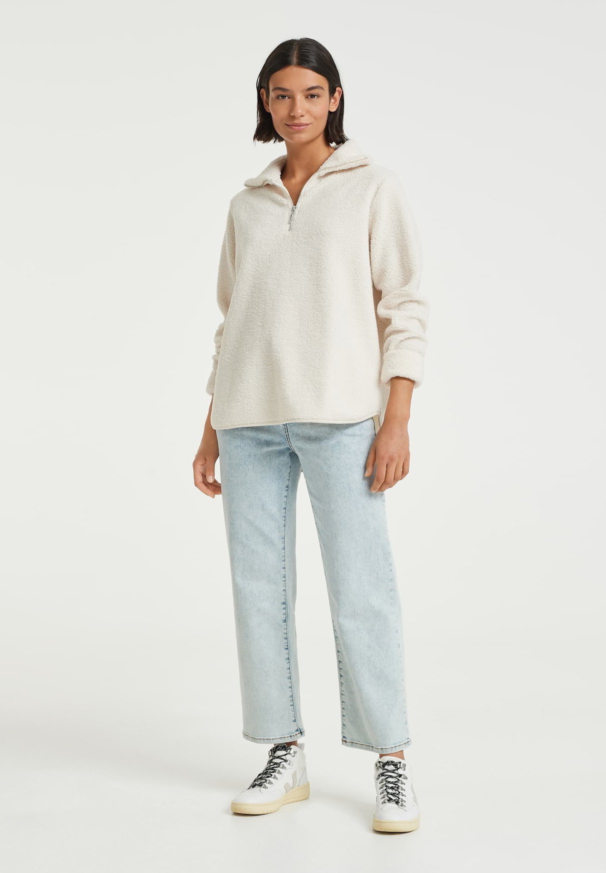 Opus GELSEY - Sweater - soft cream/wit - Zalando.nl