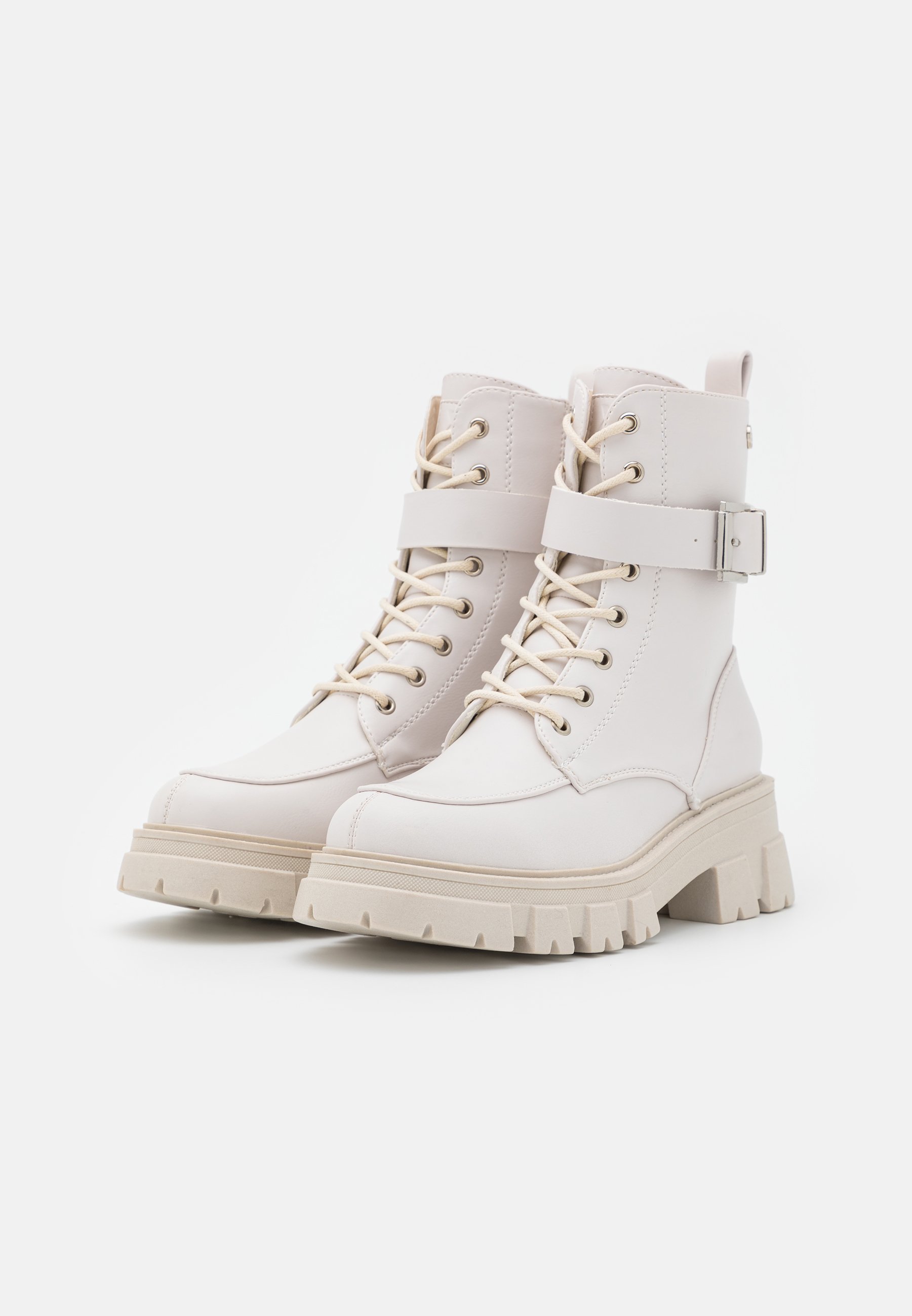 XTI Botines con plataforma - ice/blanco - Zalando.es