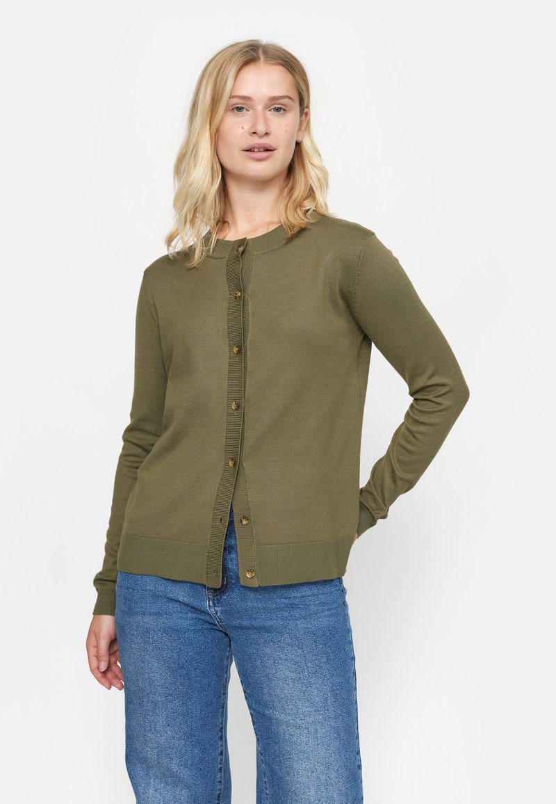 Soft Rebels MARLA - Vesta na kopčanje -  burnt olive