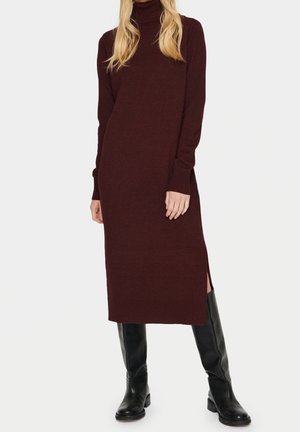 Gebreide jurk - red