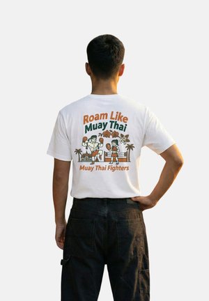 RoamLikeSummer, MUAY THAI FIGHTERS - T-Shirt print - white