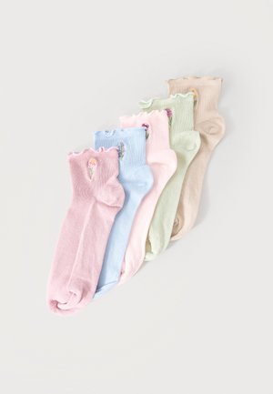 Even&Odd, 5 PACK - Čarape - pink/light green/ blue