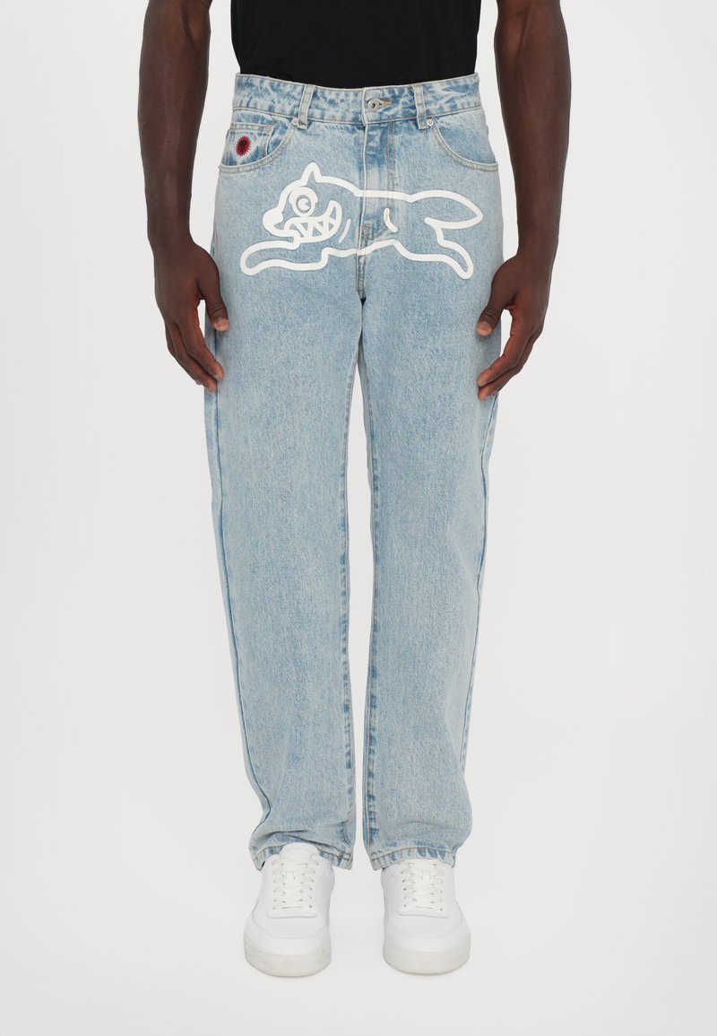 Icecream RUNNING DOG PANT - Straight leg jeans - heavy wash blue