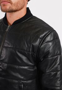 Lee Cooper Leren jas - black