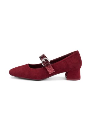 WITH CONTRASTING STRAP - Decolleté - bordeaux
