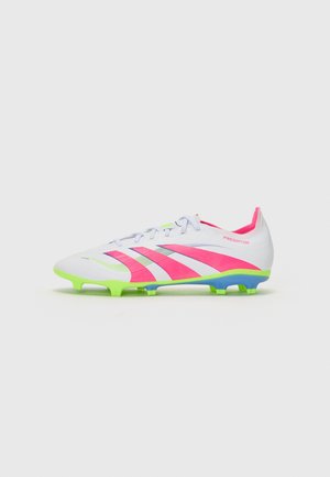 PREDATOR LEAGUE FIRM/MULTI-GROUND - Moulded stud football boots - ftwr white/lucid pink/lucid lemon