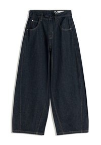 WIDE-LEG BARREL WITH BELT - Baggy Jeans - royal blue