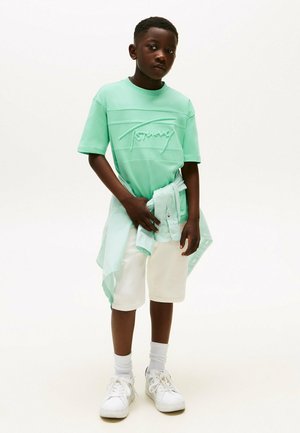 Tommy Hilfiger, SIGNATURE EMBROIDERY - T-shirt con stampa - menthol