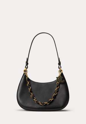 Lauren Ralph Lauren, LEATHER MEDIUM MARCY ZIP SHOULDER BAG - Τσάντα χειρός - black