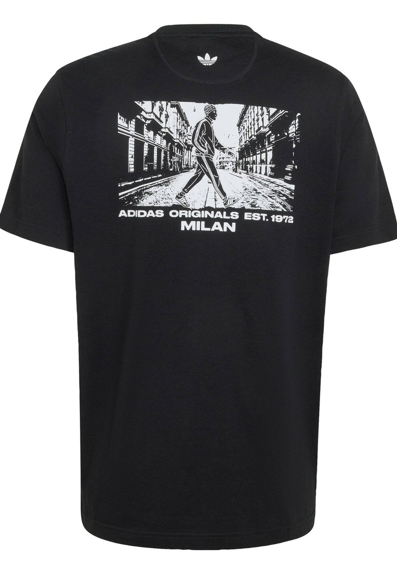 adidas Originals MILAN SUPERSTAR GRAPHIC TEE - Print T-shirt - black -  Zalando.ie