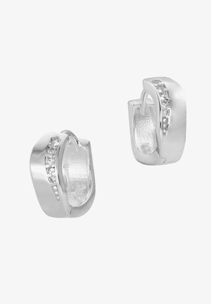 SilberDream CREOLEN - Ohrringe - silber weiß farben