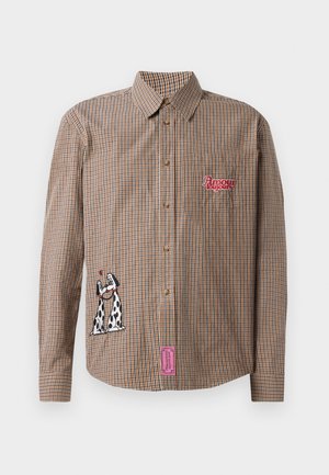 Carne Bollente THE PUPPY LOVERS UNISEX - Button-down blouse - brown check