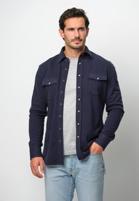 PROFUOMO - OVERSHIRT - Shirt - navy Thumbnail Image 1