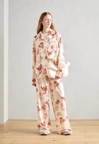Heathe WOMENS SHIRT TROUSER SET - Stoffhose - offwhite red