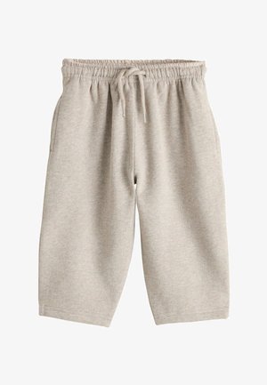 Helehallid, põlveni ulatuvad dressipüksid, mis on valmistatud pehmest puuvillasegust materjalist, varustatud elastse vöökohaga ja nööriga ning küljetaskutega.