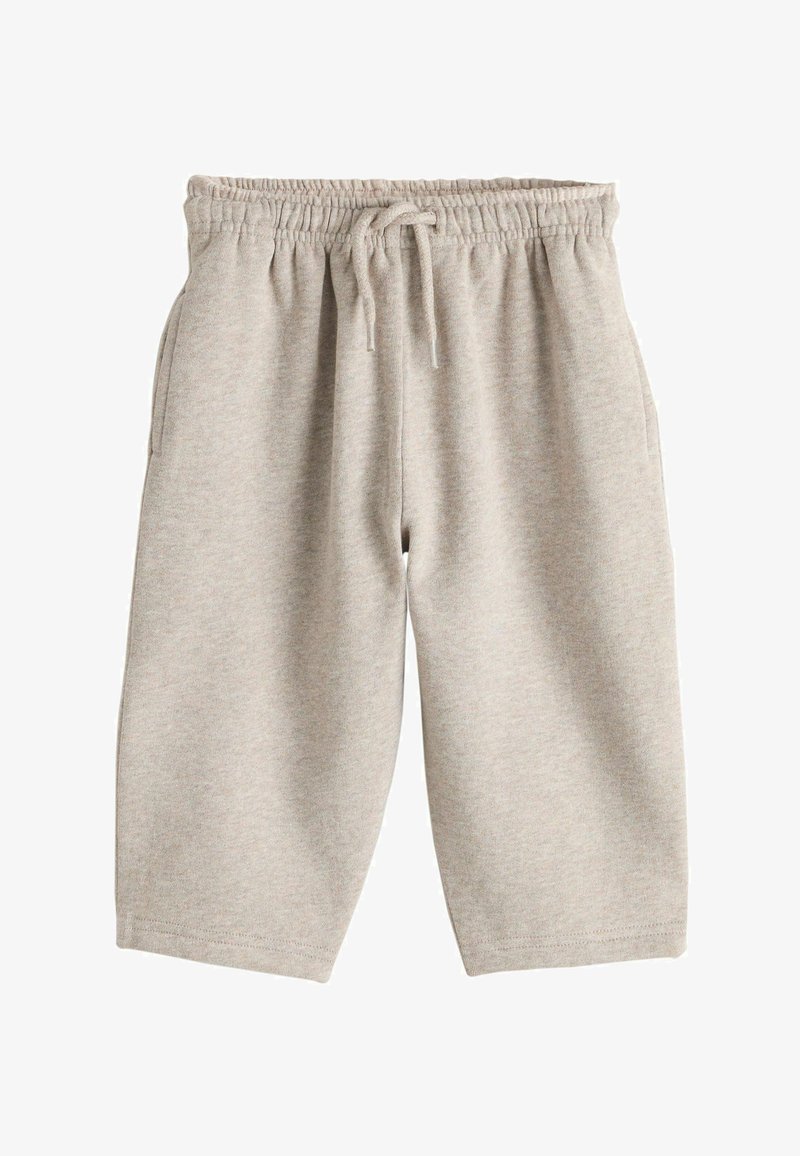 Helehallid, põlveni ulatuvad dressipüksid, mis on valmistatud pehmest puuvillasegust materjalist, varustatud elastse vöökohaga ja nööriga ning küljetaskutega.