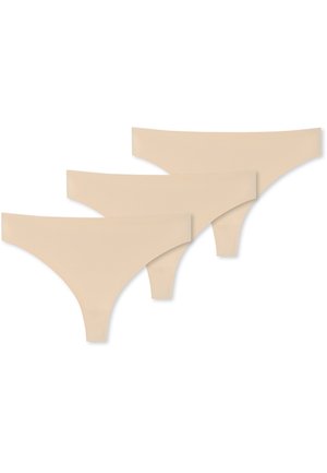 Schiesser 3-PACK INVISIBLE SOFT - Tanga - sand