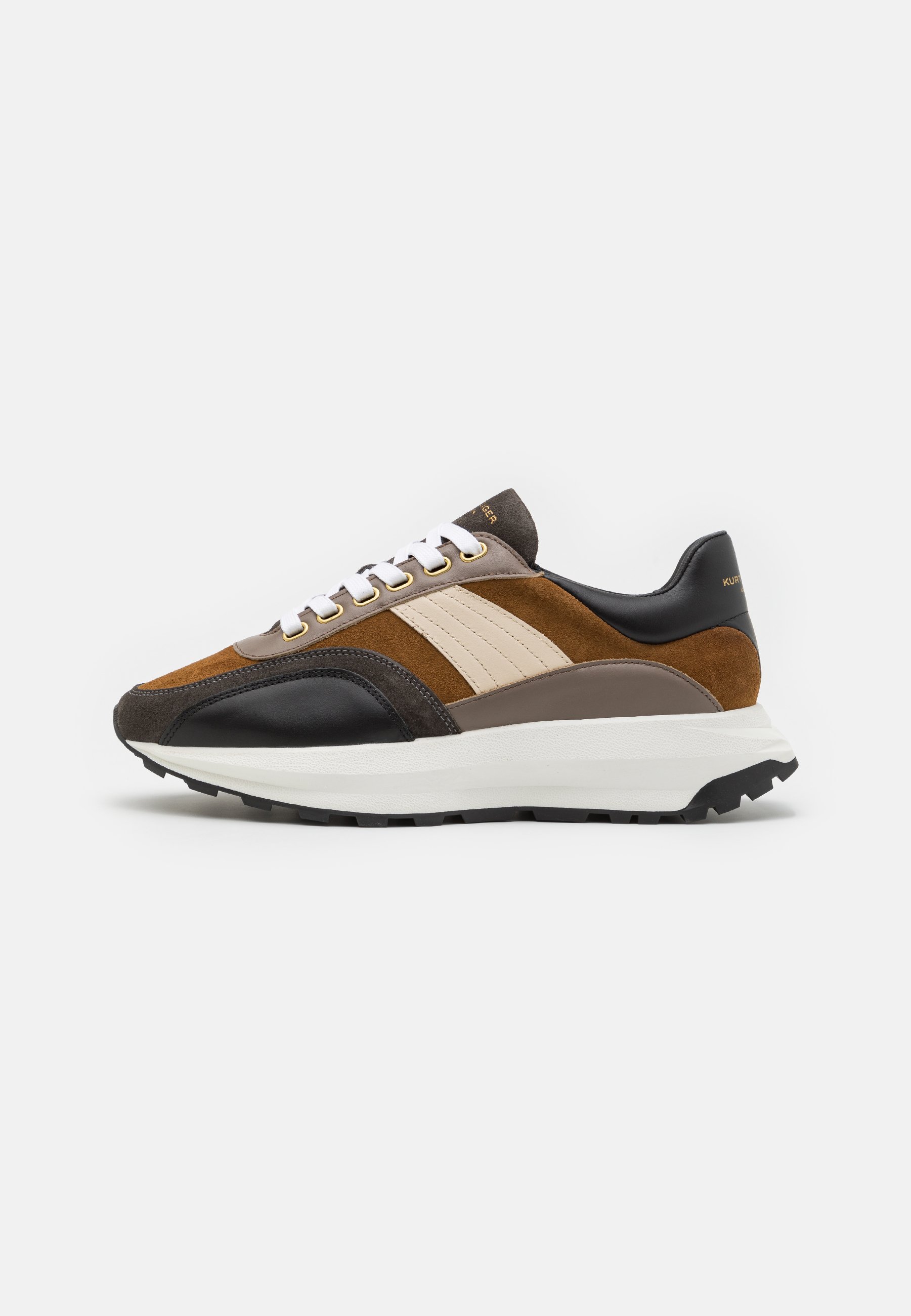 Compensées Kurt Geiger Femme - Taille EU 37,5 - Brun Argenté - Talon 8 Cm