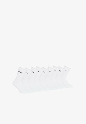 Fila, FILA FILA UNISEX SOCKEN, 9ER PACK - TENNISSOCKEN, CREW SOCKS, LOGO TENNIS - Chaussettes - weiß