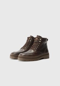 Hackett London PATRICK - Botine cu șireturi - dark brown