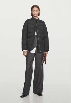 Massimo Dutti STAND COLLAR - Vinterjacka - black