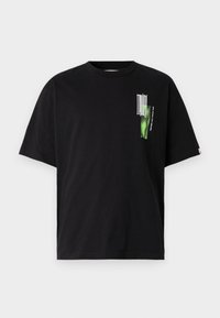 Nyomott mintás póló - black