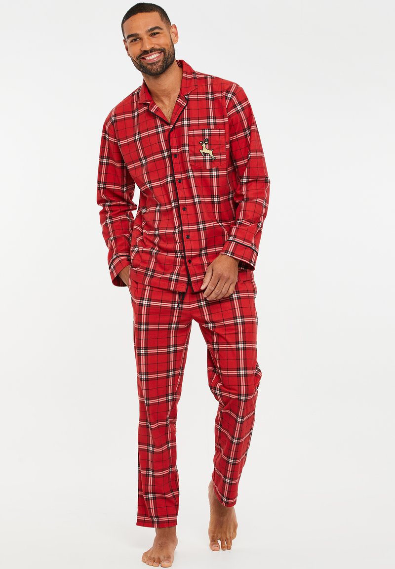 Threadbare THB MENS XMAS SNOWFLAKE Pyjama red/rouge ZALANDO.FR