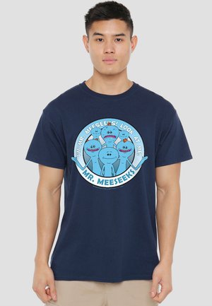 Cotton Soul, RICK AND MORTY MR MEESEEKS - Print T-shirt - dark blue