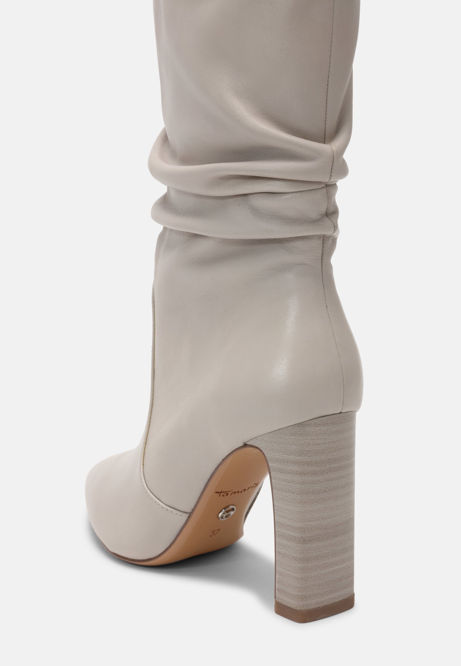 Tamaris Laarzen met hoge hak - dusty grey/Grijs - Zalando.be