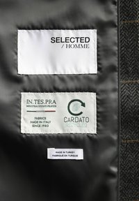 Selected Homme KARIERTER - Sako - grey