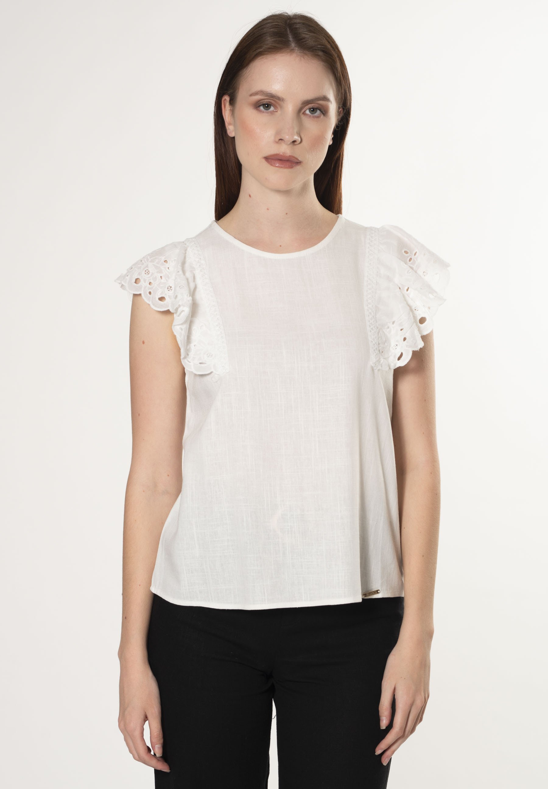 WONDAY Camicetta Bianca 240 G/m² - Modello Misto Con Bottoni, Maniche Lunghe, Colletto A Sarto, 3 Tasche - Per Medici, Chef, Artisti