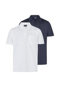 Non sélectionné, weiß/dunkelblau