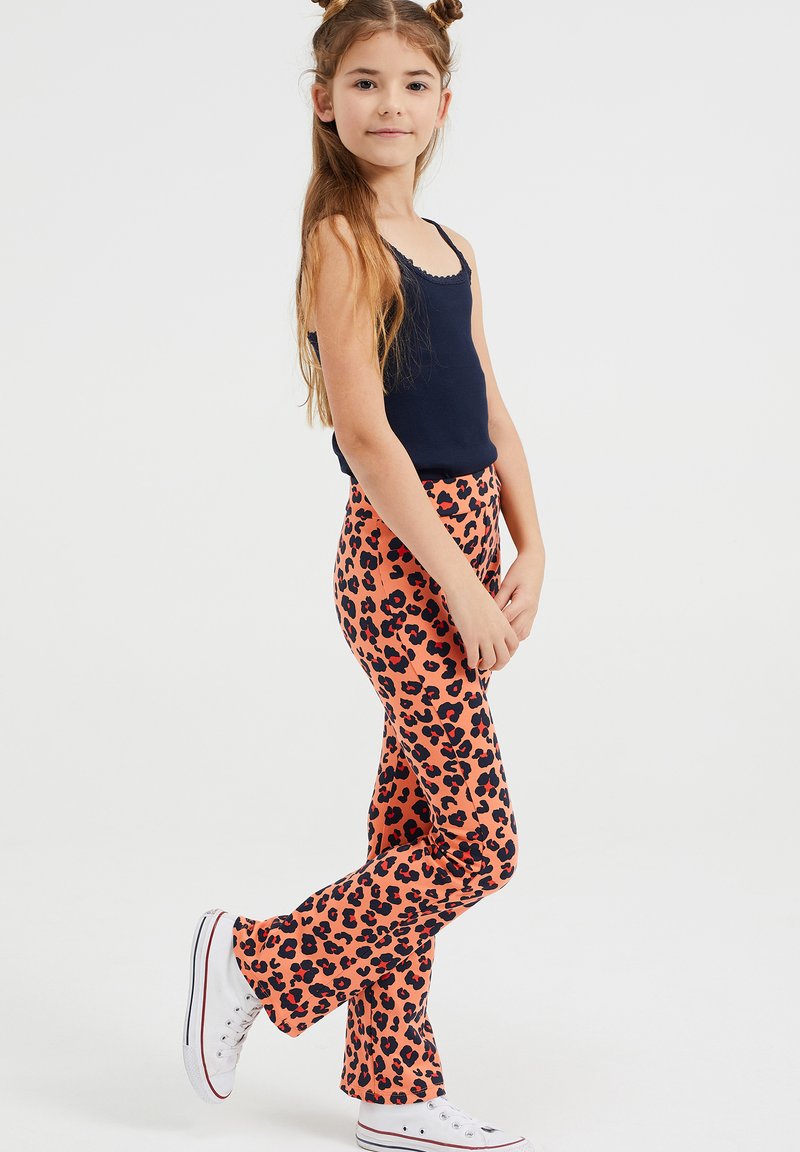 Kinder Stoffhosen | WE Fashion MET DESSIN Stoffhose pink/braun - KL26733 Kinder Stoffhosen | WE Fashion MET DESSIN Stoffhose pink/braun - KL26733