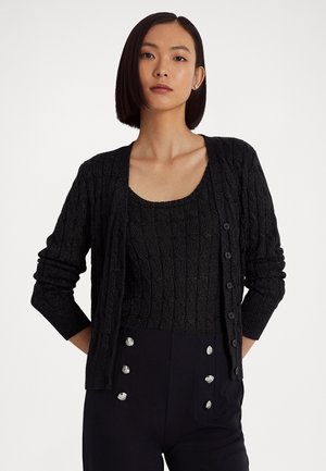 KATSAJ LONG SLEEVE CARDIGAN - Neuletakki - black