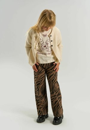 The New, TNVANYA WIDE FIT JEANS - Džínsy s rovným strihom - taupe gray aop tn
