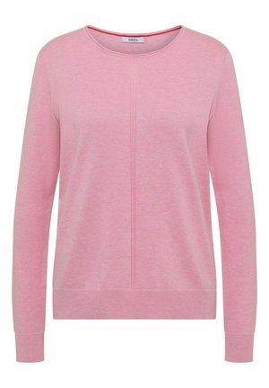 Cecil, BASIC PULLOVER MIT RUNDHALS IN UNIFARBE - Pullover - mellow rose melange