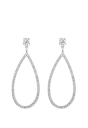 SPARKLING BASIC - MIT KRISTALLEN VON SWAROVSKI® - Øreringe - silver-coloured
